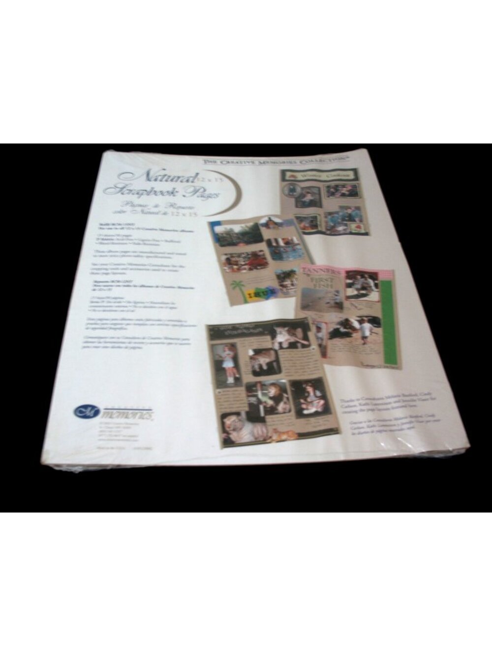 Creative Memories Natural 12" x 15" Scrapbook Page Refills RCM-15NT Solid